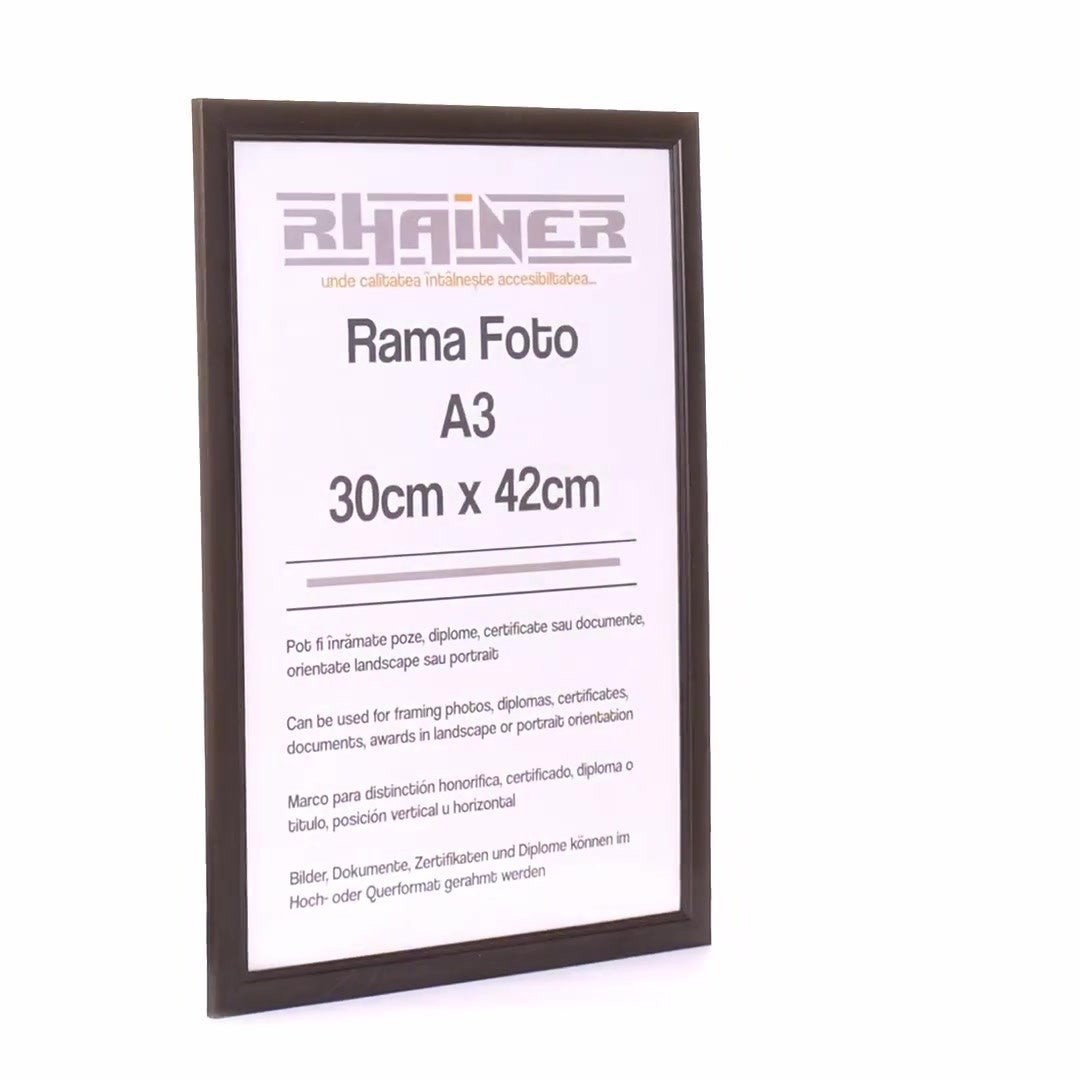 Madrid black photo frame A3