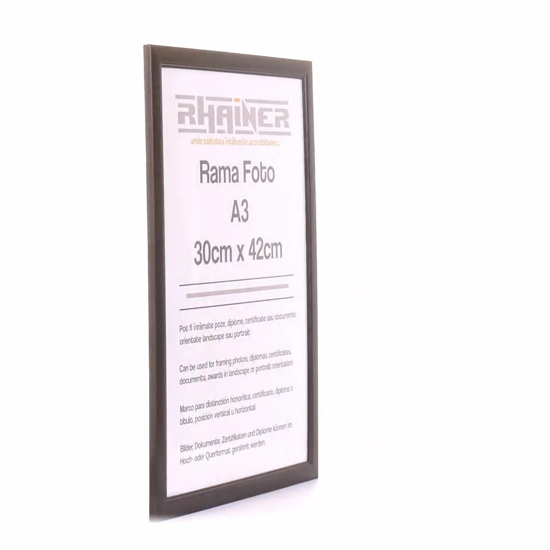 Madrid black photo frame A3