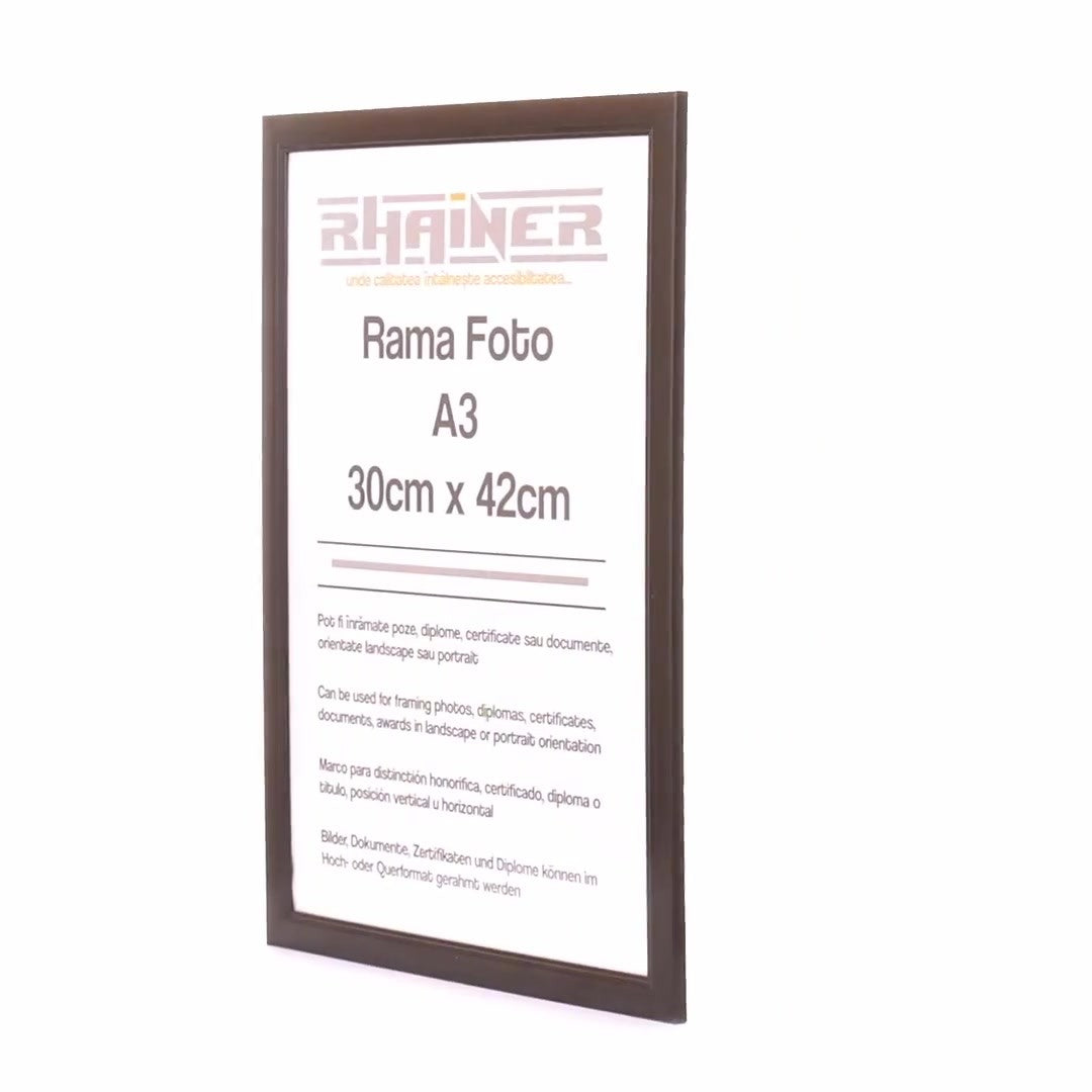 Madrid black photo frame A3