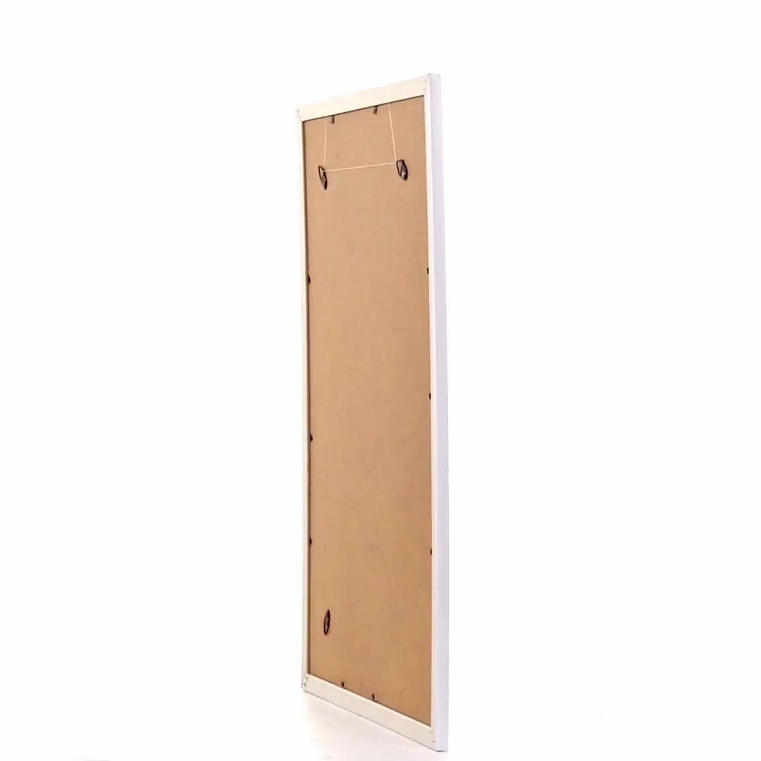 Textured white Leon photo frame A3