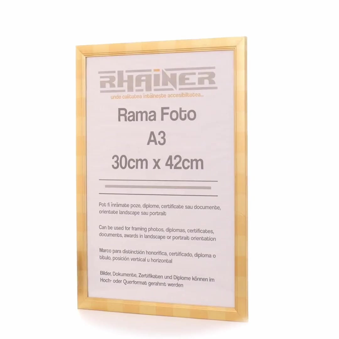 Madrid gold photo frame A3