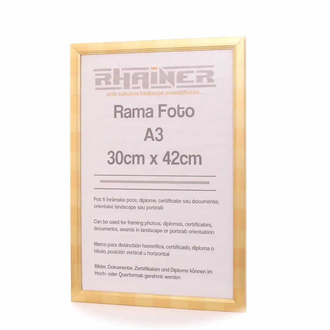 Madrid gold photo frame A3