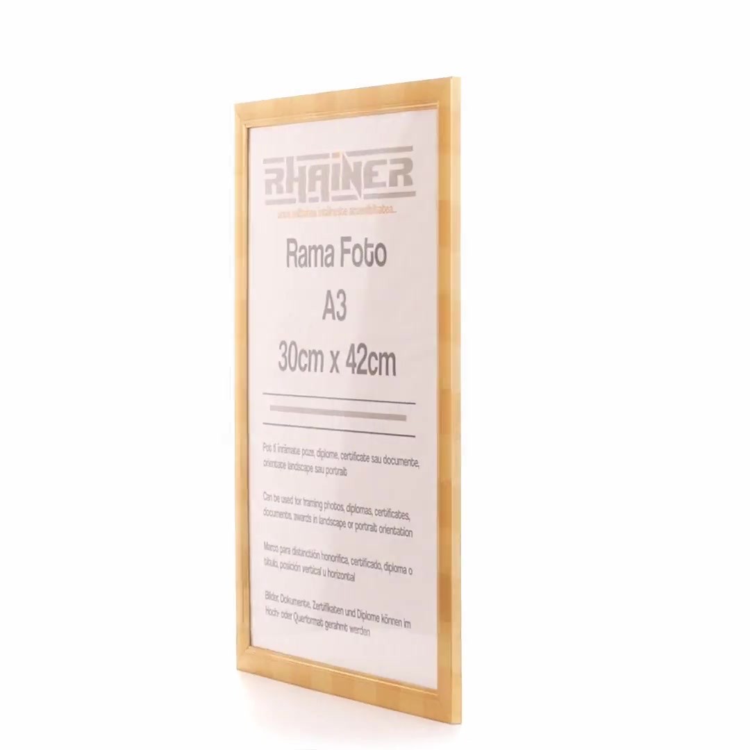 Madrid gold photo frame A3