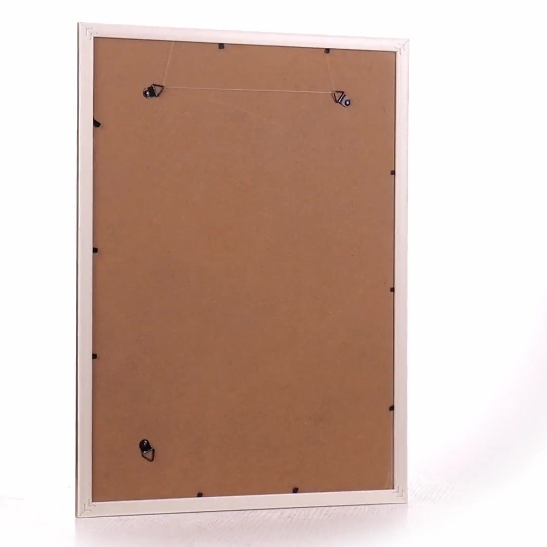 Barcelona photo frame white+gold A3