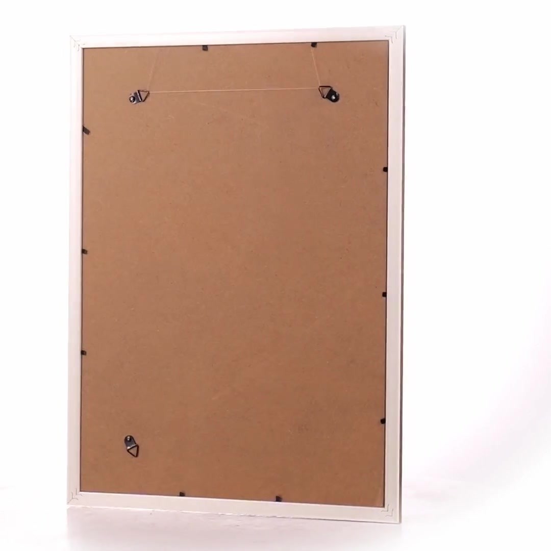 Barcelona photo frame white+gold A3