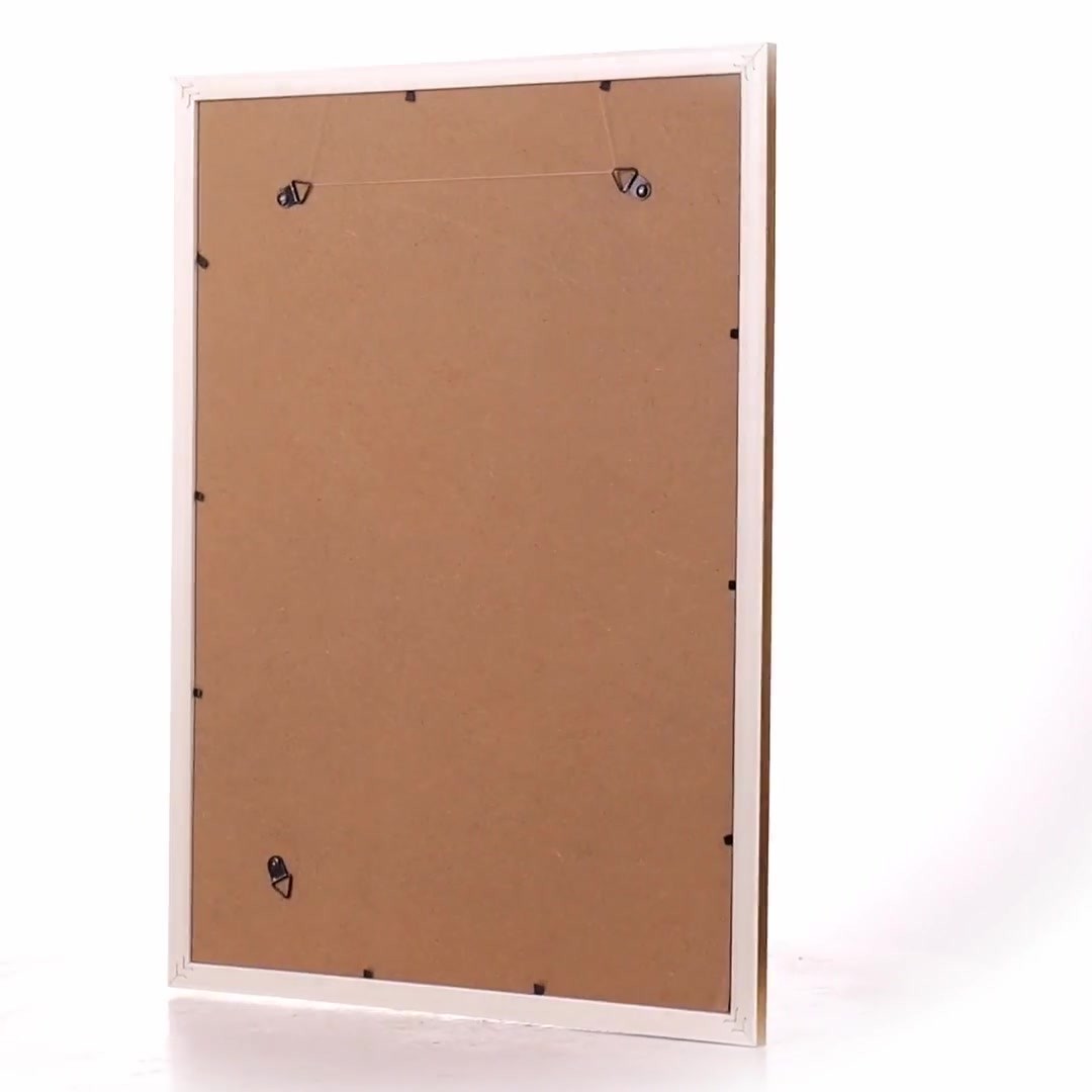 Barcelona photo frame white+gold A3