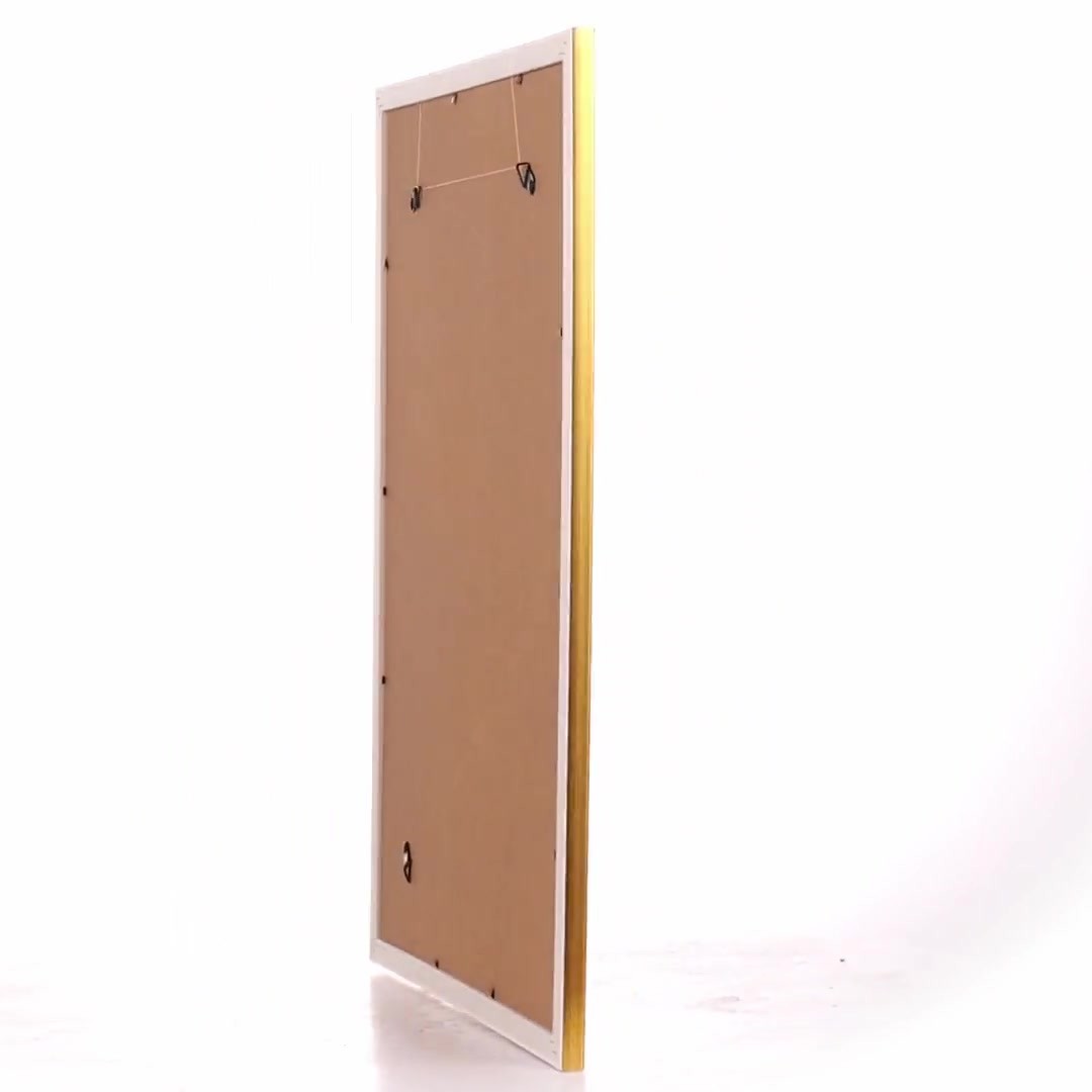 Barcelona photo frame white+gold A3