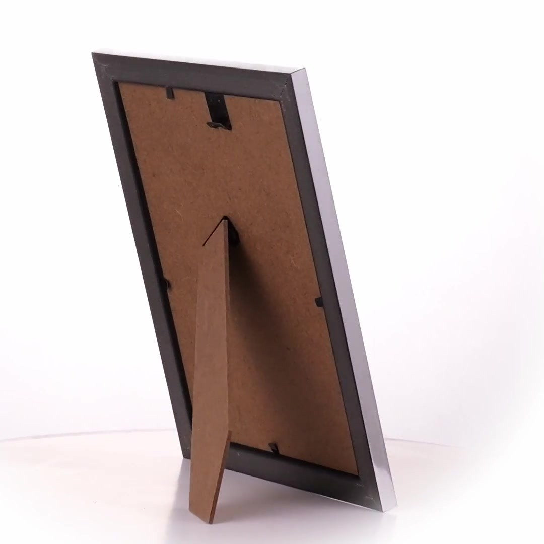 Textured silver Leon photo frame 13x18