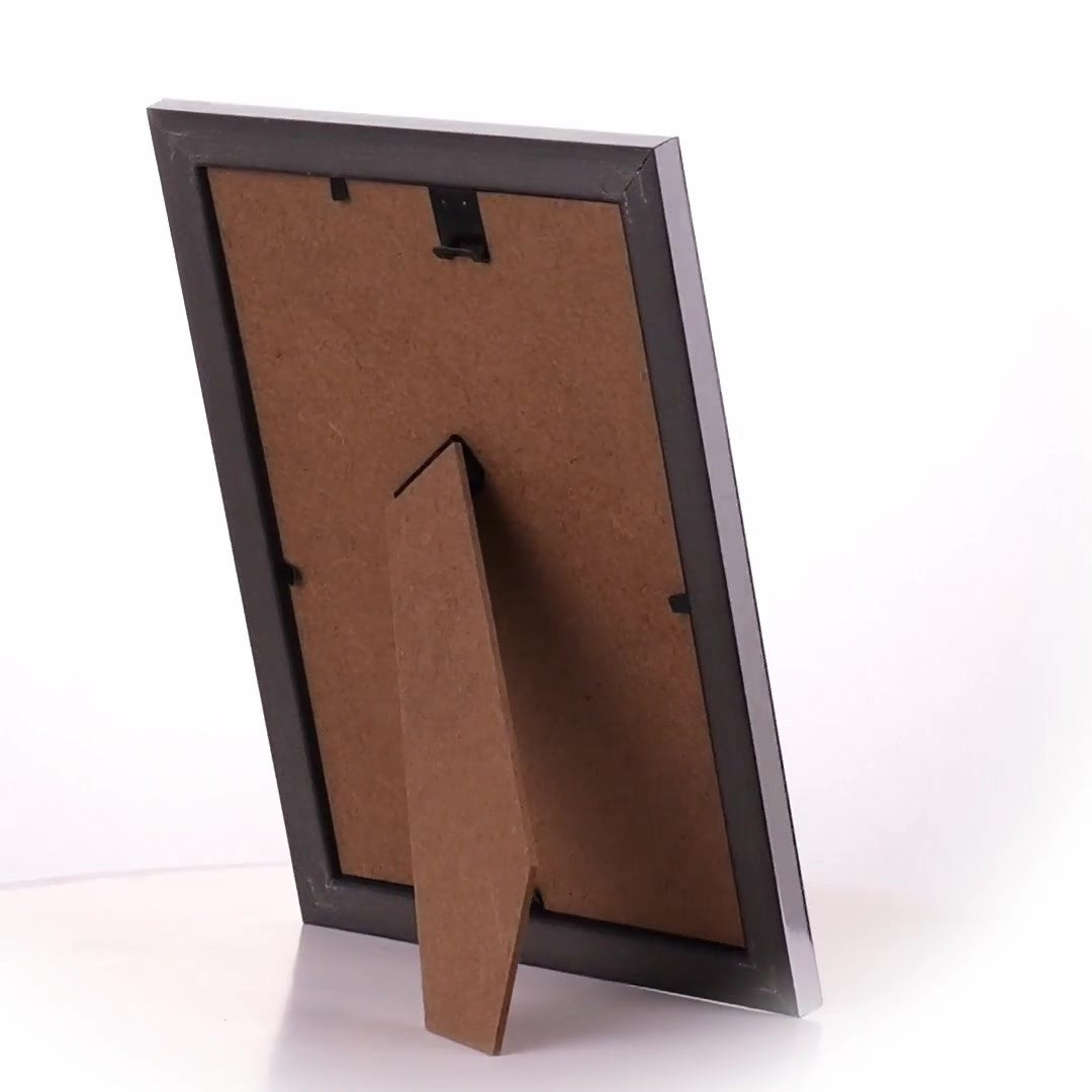 Textured silver Leon photo frame 13x18