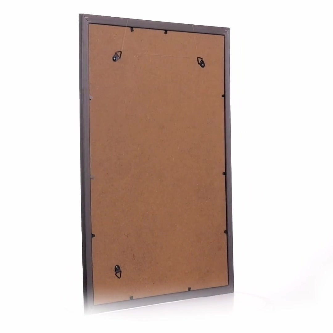 Leon black textured photo frame A3
