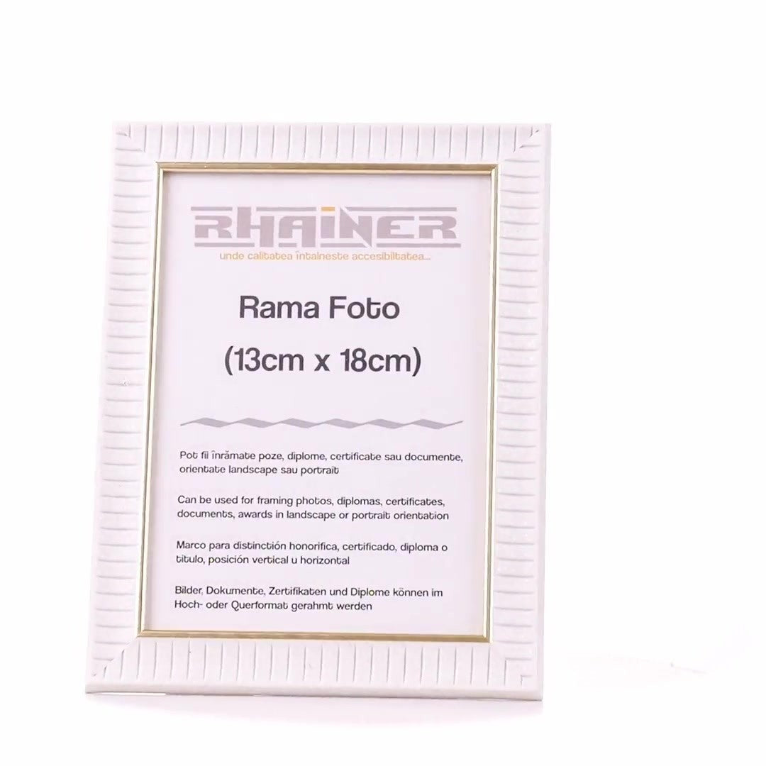 Merida white+gold photo frame 13x18