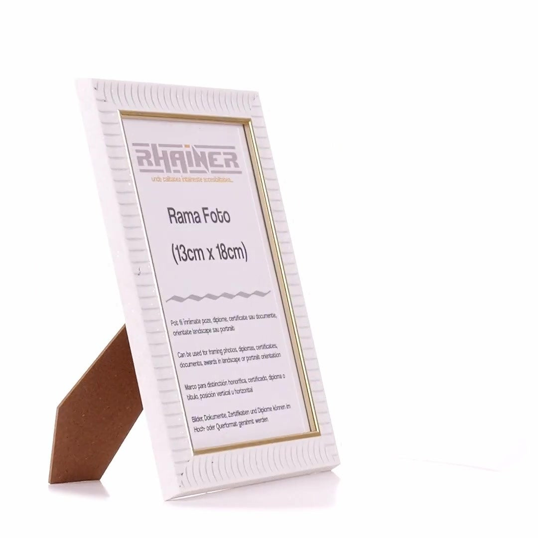 Merida white+gold photo frame 13x18