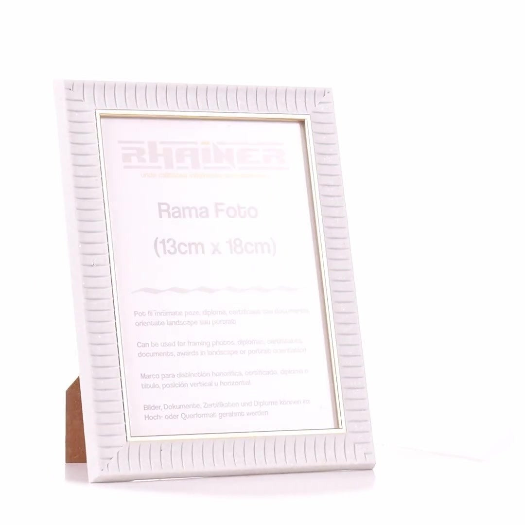 Merida white+gold photo frame 13x18