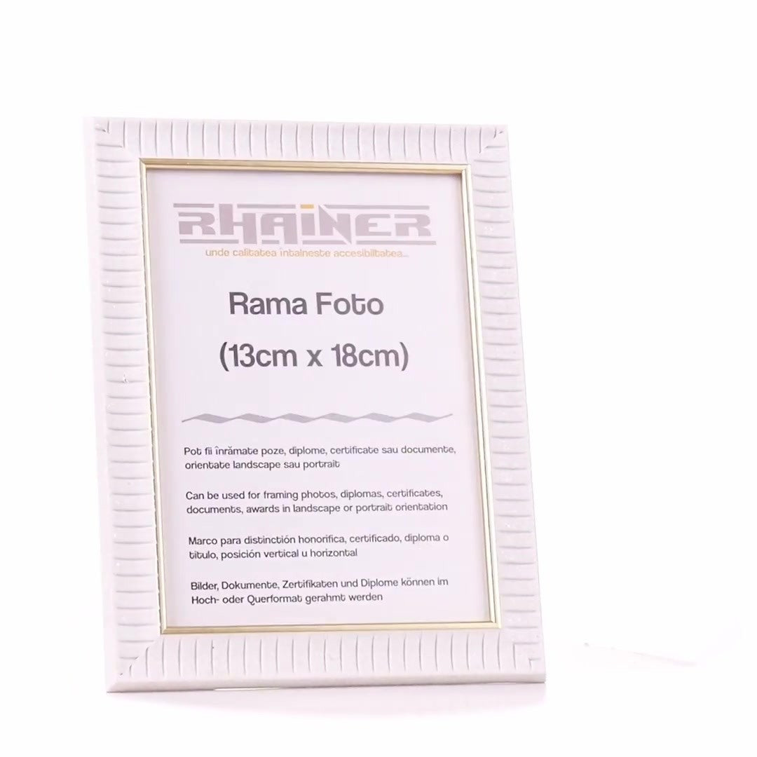 Merida white+gold photo frame 13x18