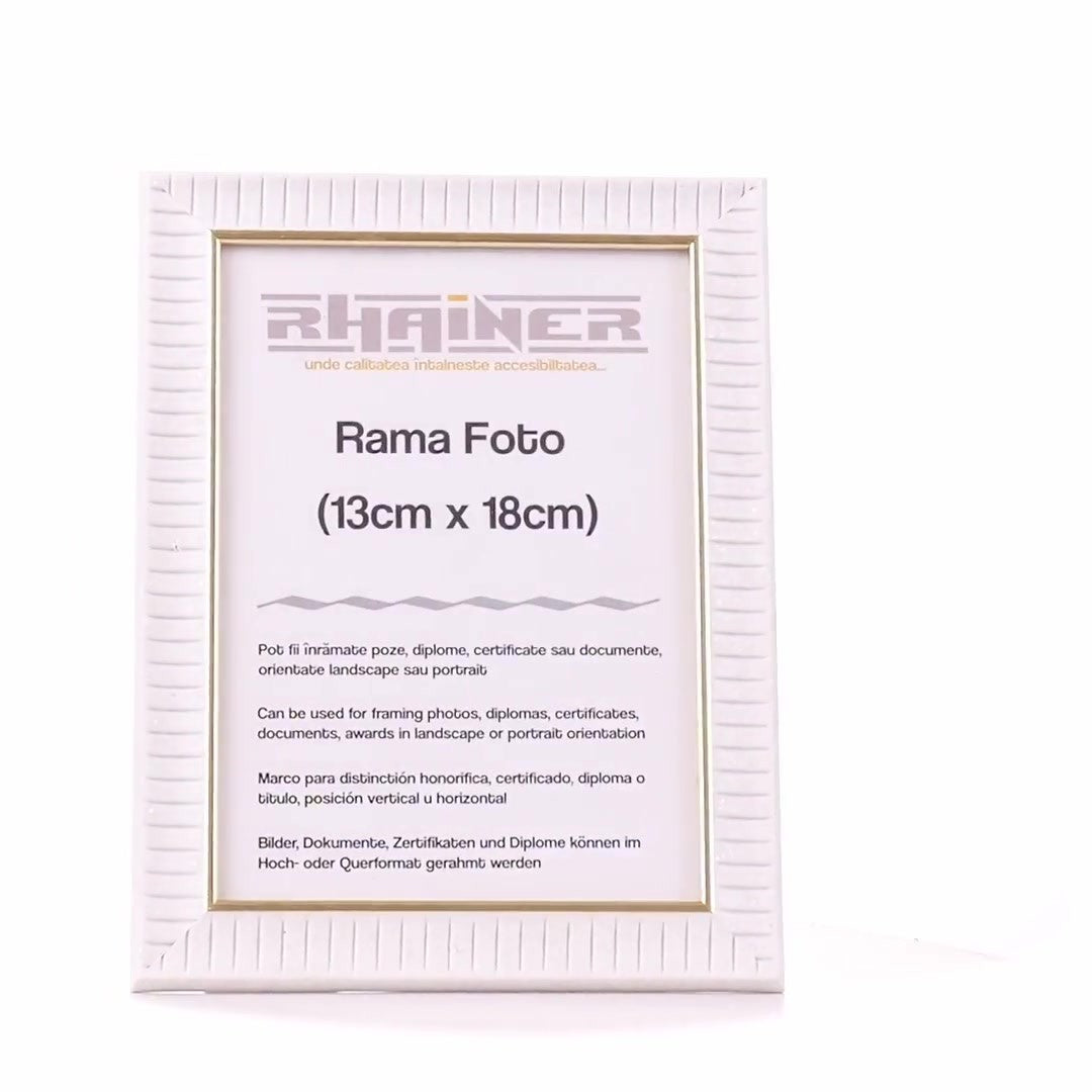 Merida white+gold photo frame 13x18