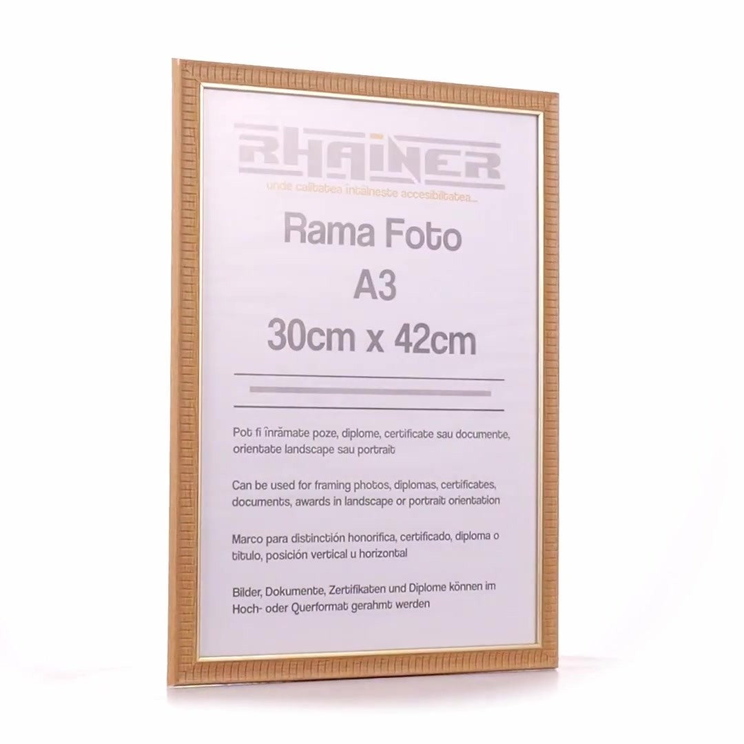 Merida cafe+gold photo frame A3