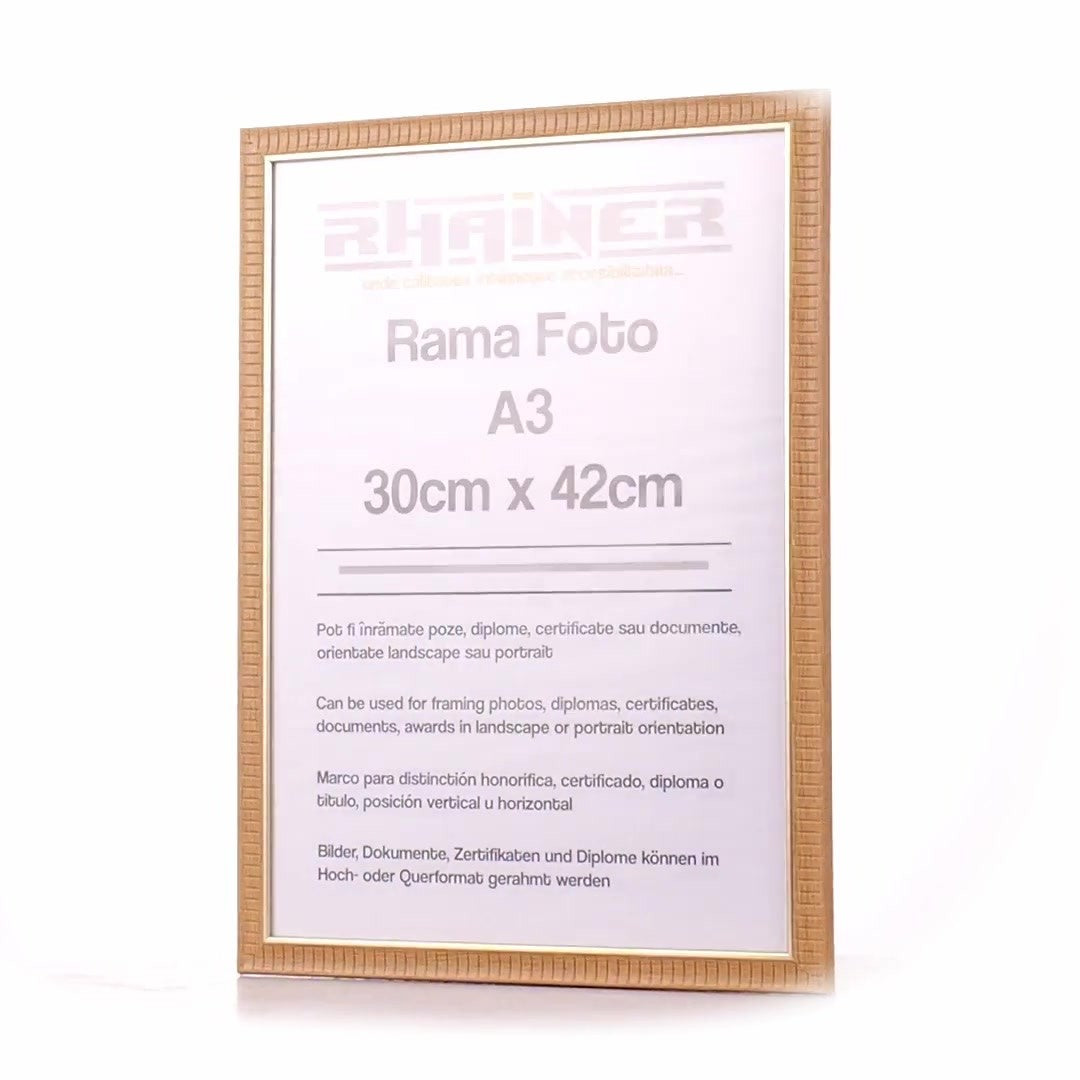 Merida cafe+gold photo frame A3