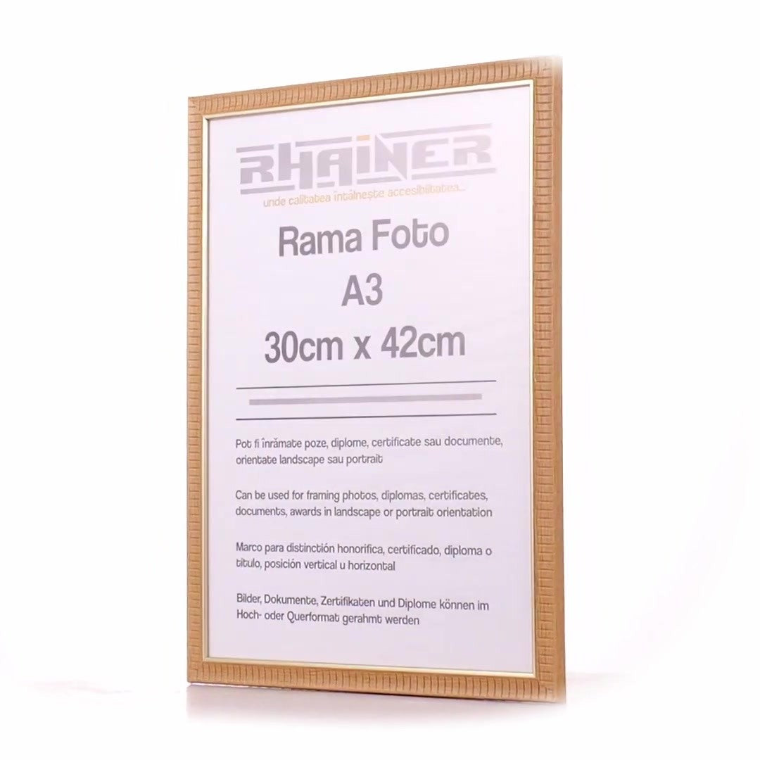 Merida cafe+gold photo frame A3