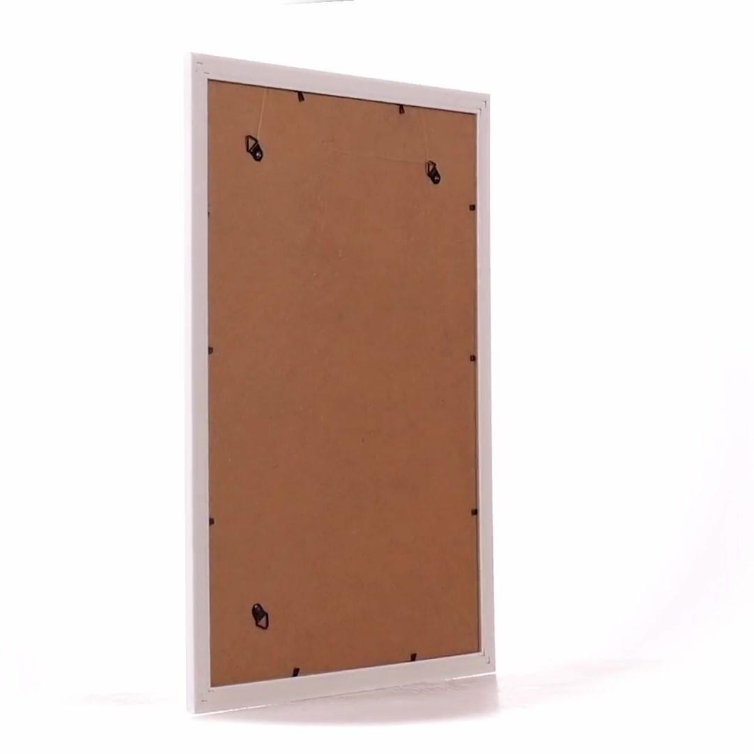 Merida white+gold photo frame A3