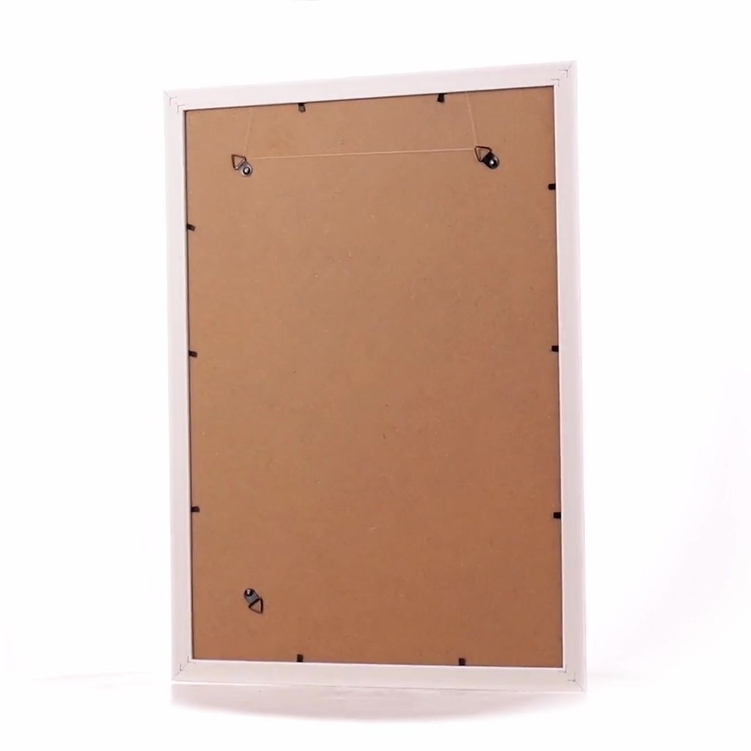Merida white+gold photo frame A3