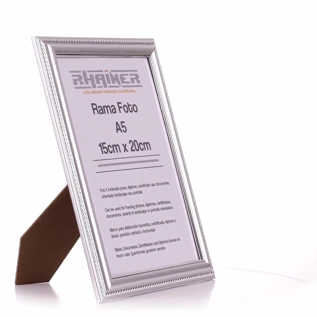 Athos silver photo frame A5