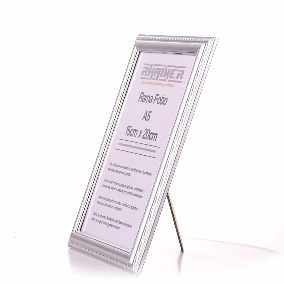 Athos silver photo frame A5