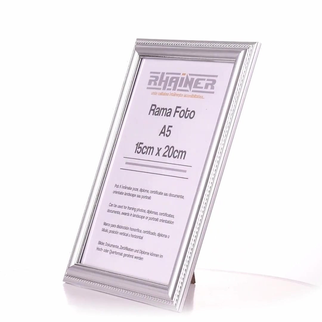 Athos silver photo frame A5