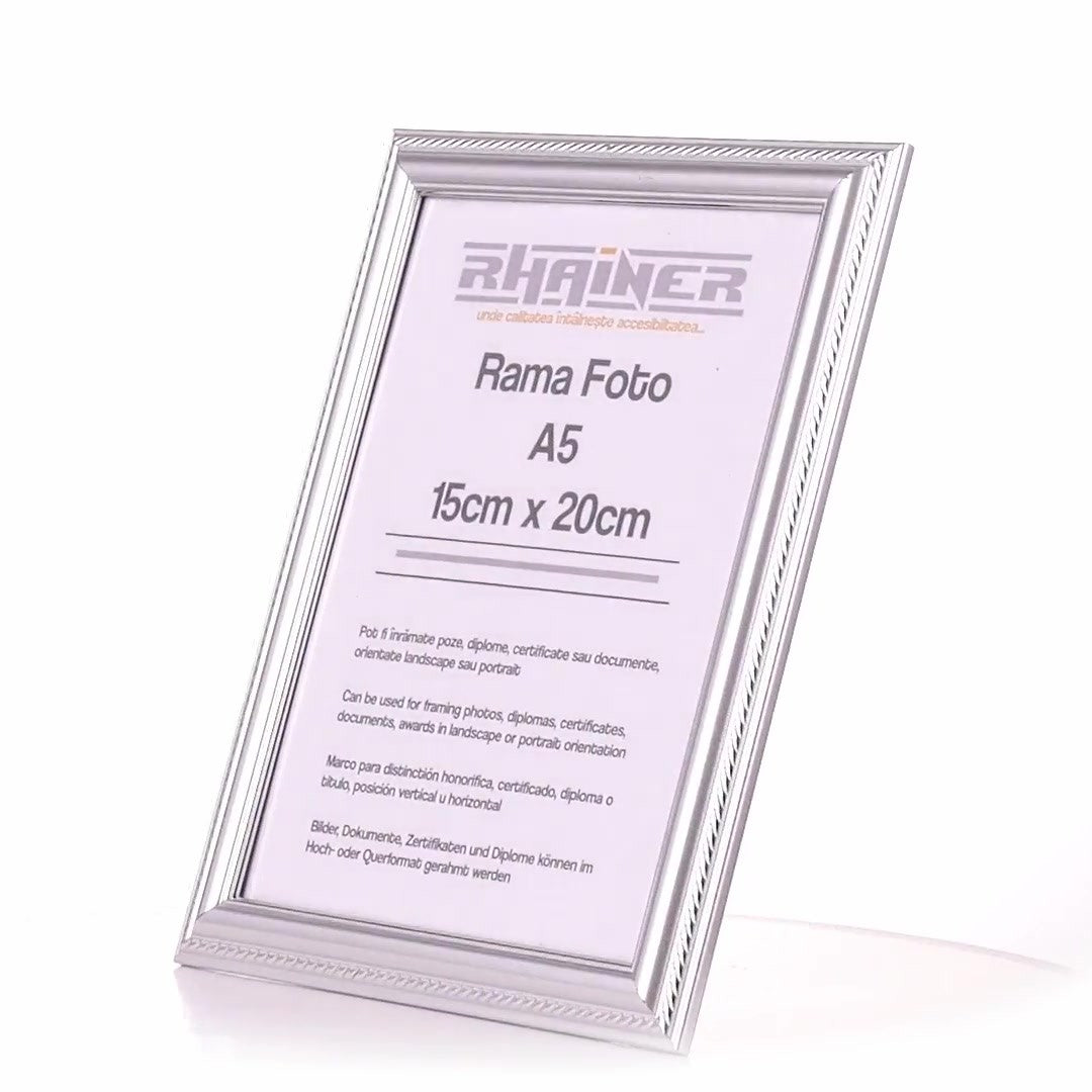 Athos silver photo frame A5