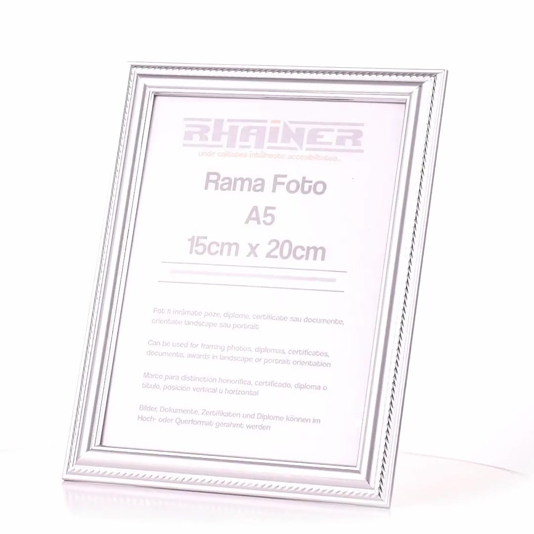 Athos silver photo frame A5