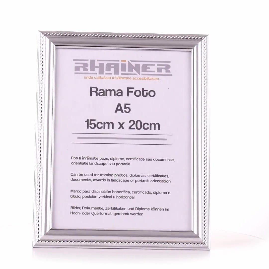 Athos silver photo frame A5