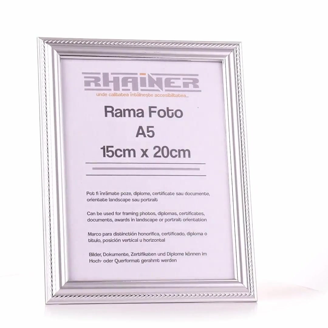 Athos silver photo frame A5