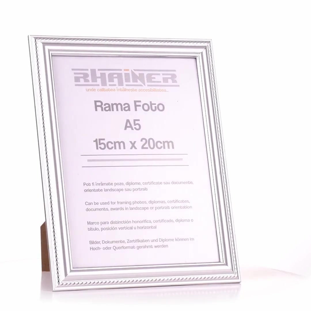 Athos silver photo frame A5
