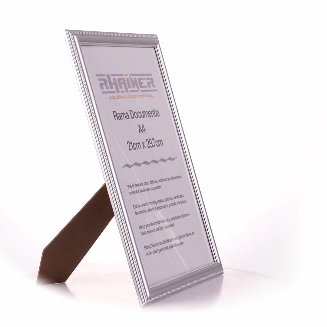 Athos silver photo frame A4