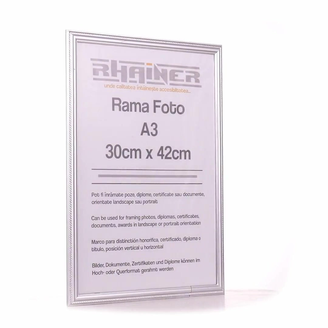 Athos silver photo frame A3