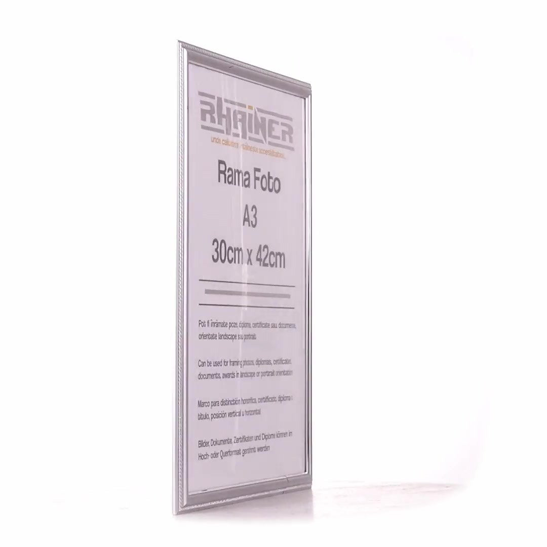 Athos silver photo frame A3