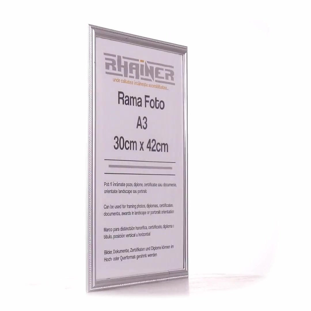 Athos silver photo frame A3