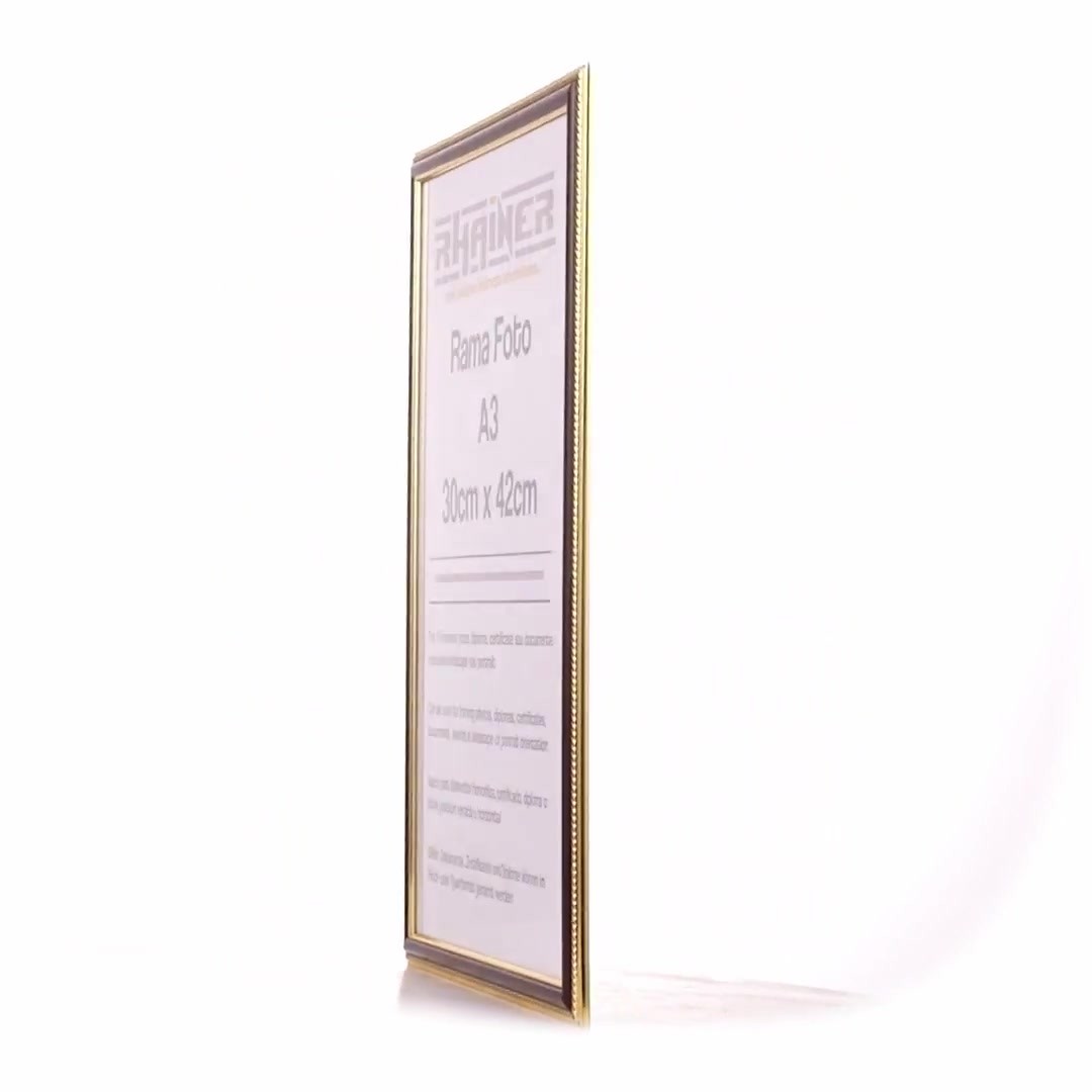 Athos brown+gold photo frame A3