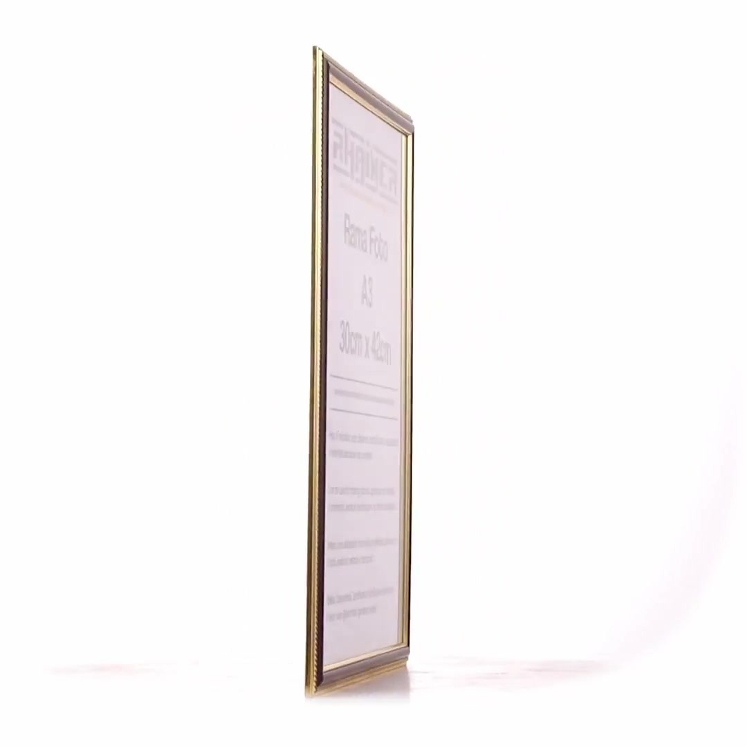 Athos brown+gold photo frame A3