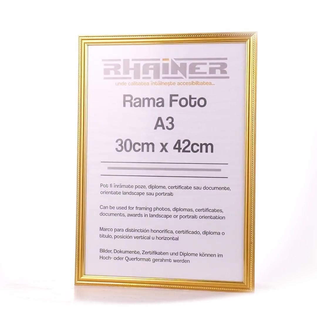 Athos gold photo frame A3