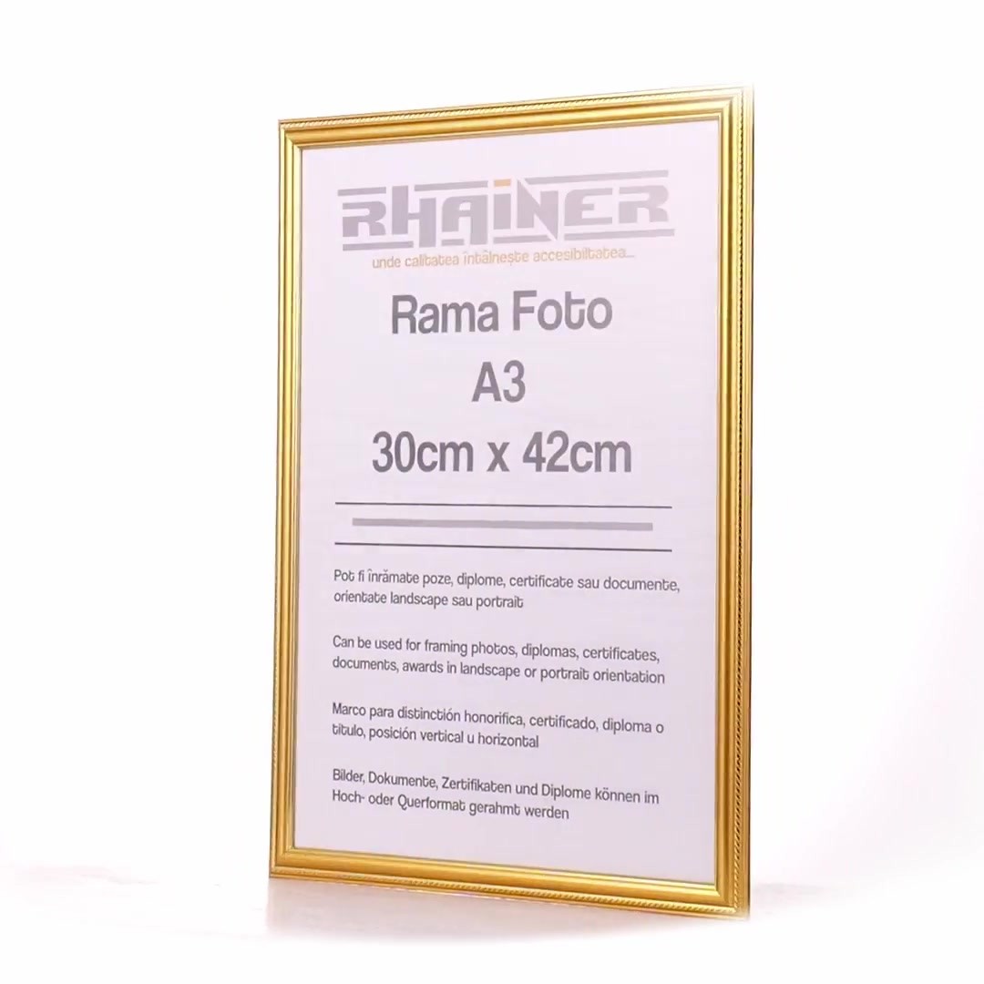 Athos gold photo frame A3