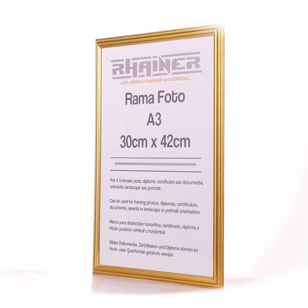Athos gold photo frame A3