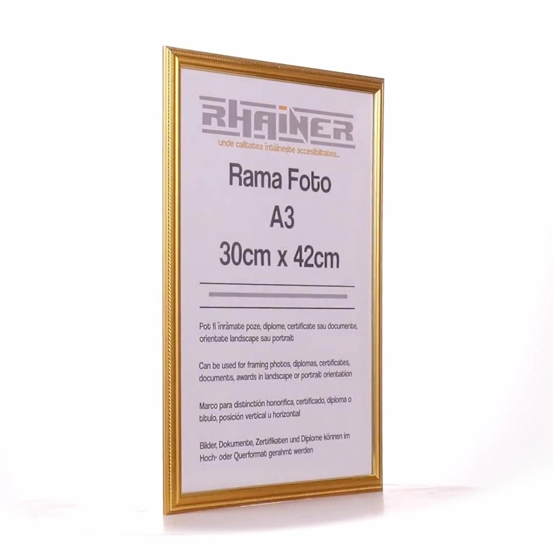Athos gold photo frame A3