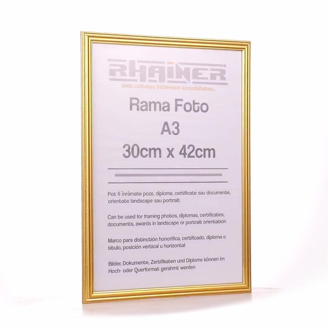 Athos gold photo frame A3