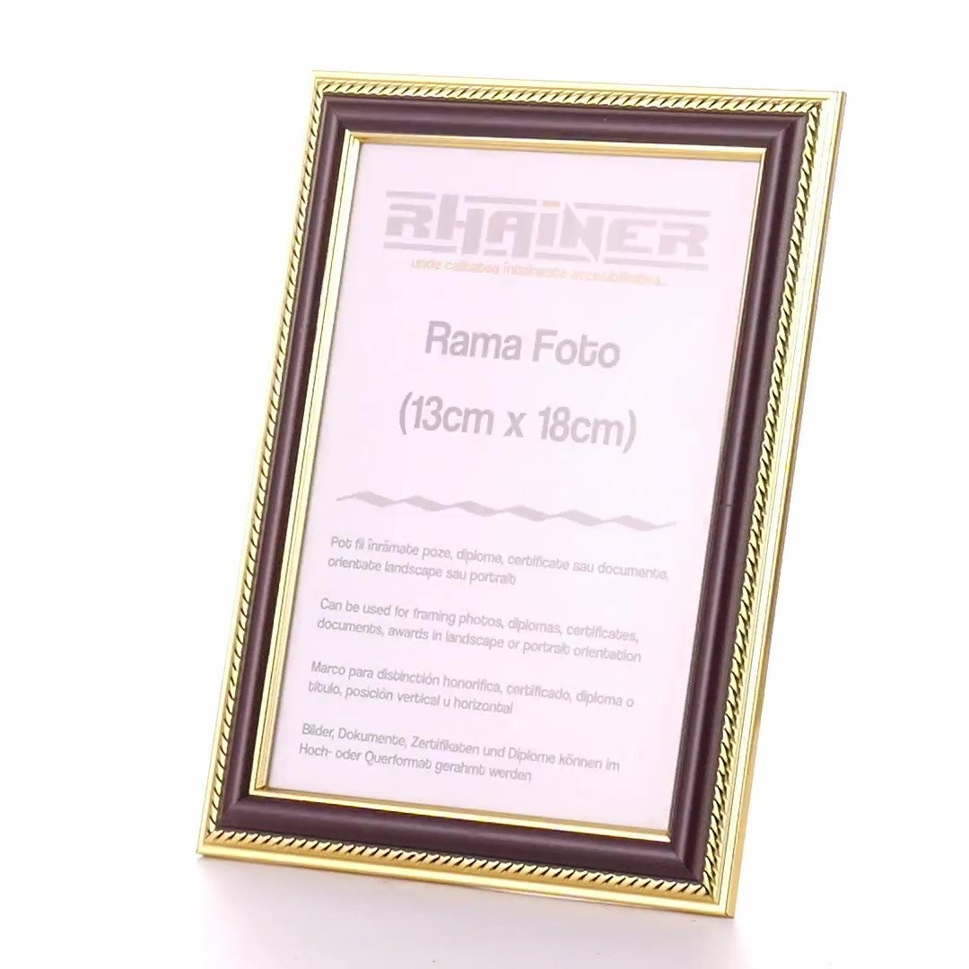 Rama foto Athos maro+auriu 13x18