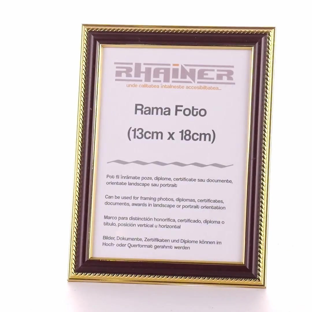 Rama foto Athos maro+auriu 13x18