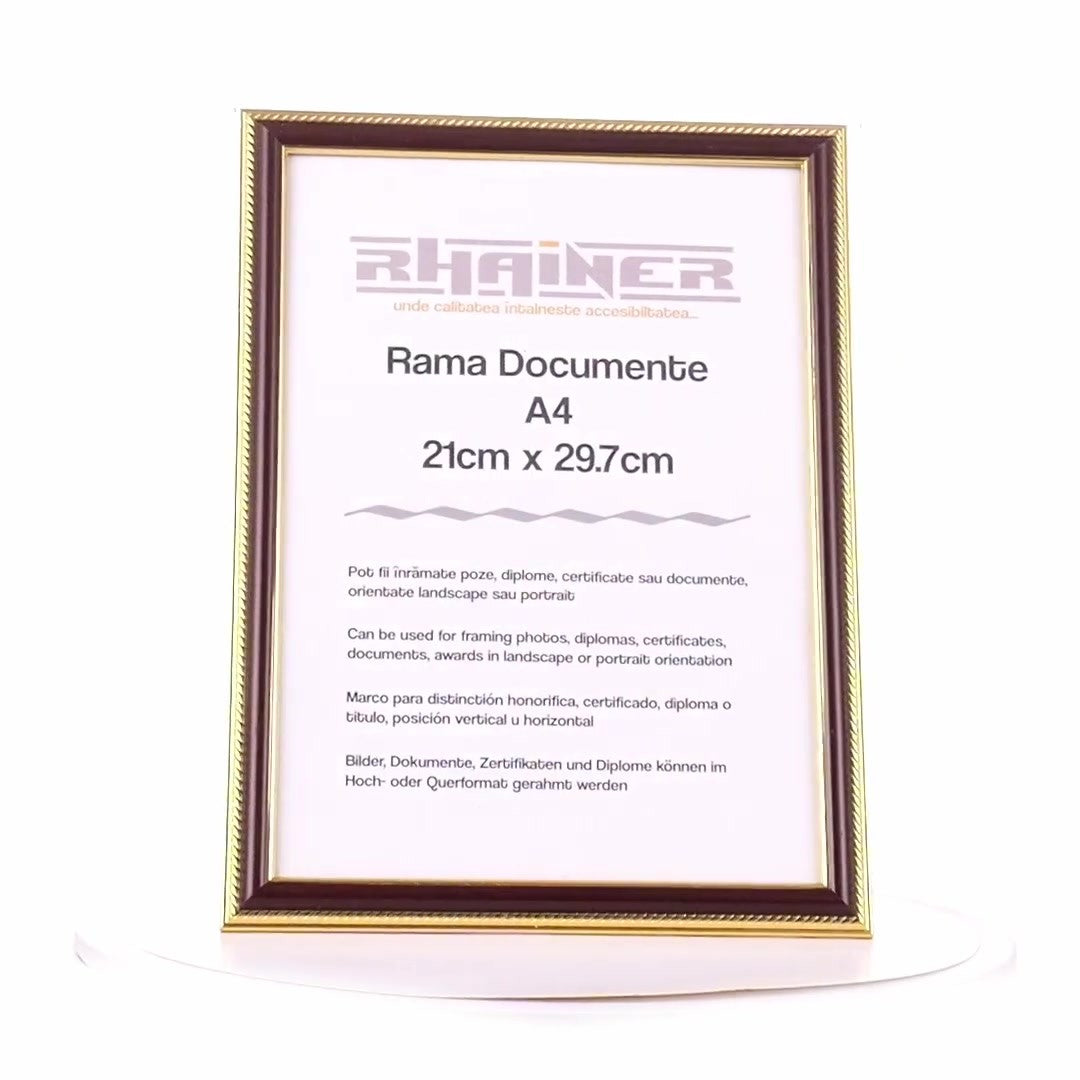 Rama foto Athos maro+auriu A4