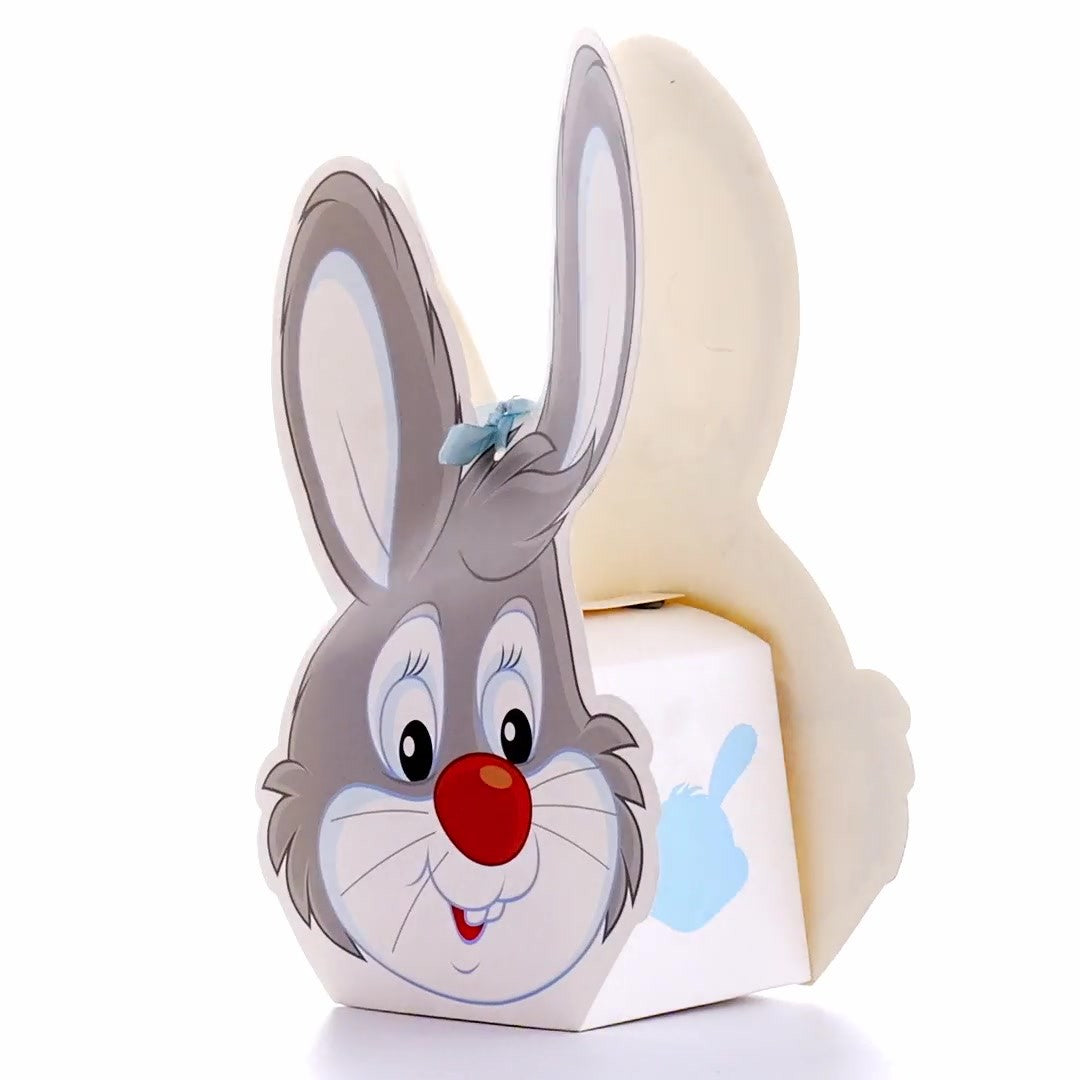 Box of 3D cheerful bunny mugs