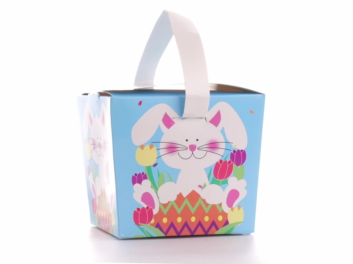 Easter basket-style mug box - Spring Bunny