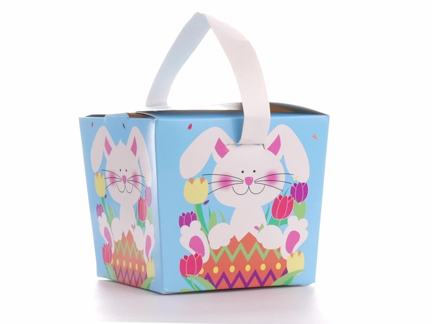Easter basket-style mug box - Spring Bunny