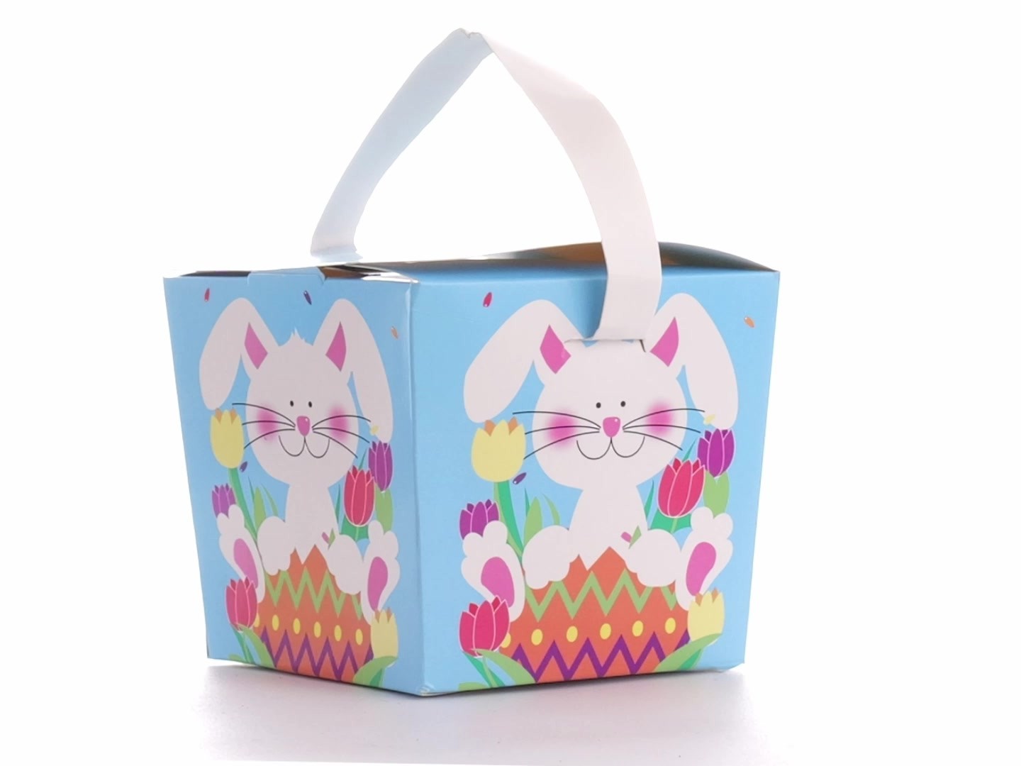 Easter basket-style mug box - Spring Bunny